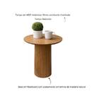 Mesa Lateral Rodonda 41cm Madeira Freijó