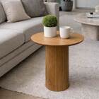 Mesa Lateral Rodonda 41cm Madeira Freijó