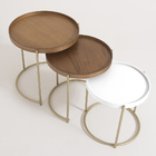 Mesa Lateral Roncalli Capri Média Apoio Bandeja Aço Carbono F