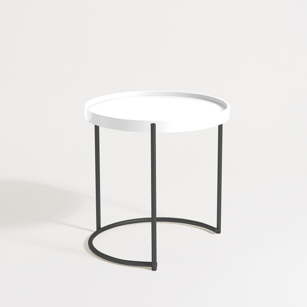 Mesa Lateral Roncalli Capri Média Apoio Bandeja Aço Carbono F