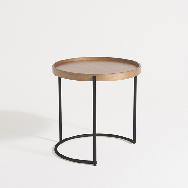 Mesa Lateral Roncalli Capri Média Apoio Bandeja Aço Carbono F