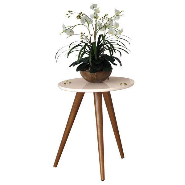 Mesa Lateral Sala De Estar Recepção 44cm Pés Palito Tailân Of