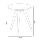 Mesa Lateral Sala De Estar Recepção 44cm Pés Palito Tailân Of