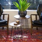 Mesa Lateral Sálvia   Nogueira E Preto