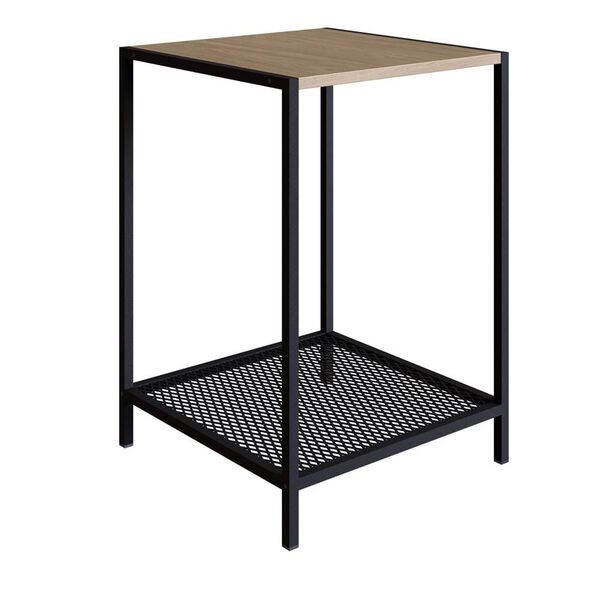 Mesa Lateral Seult Tampo Hanover Estrutura Preto 58cm - 67942