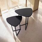 Mesa Lateral Sofa Moderna Jade New Kit Com 2 Industrial Luxo