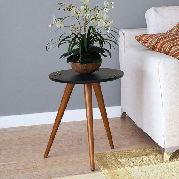 Mesa Lateral Sorelle 44cm Preto Fosco Bnn Decor