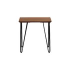 Mesa Lateral Spectro 450x450x450 - Preto/amêndoa