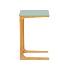 Mesa Lateral Tampo Em Mdf E Pés Em Madeira Maciça 40cm Bento