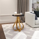 Mesa Lateral Tampo Mdf 45x62cm Inovare Nature/preto - Rede Mó