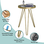 Mesa Lateral Tripé 501 - Dourado