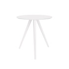 Mesa Lateral Tripé De Laca 40 Cm - Branco