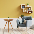 Mesa Lateral Tripé De Madeira 60 Cm - Mel