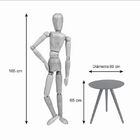 Mesa Lateral Tripé Em Laca 60 Cm Árvore De Minas - Branco