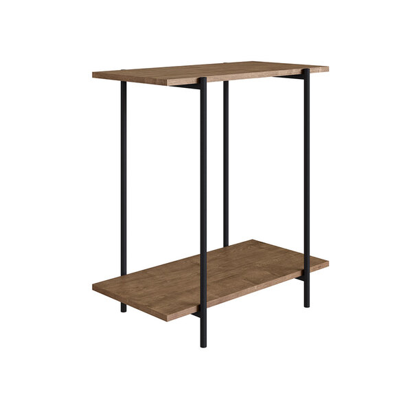 Mesa Lateral Tube Vermont E Preto Fosco Pés Metálico Industri