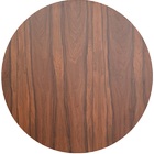 Mesa Lateral Tulipa Saarinen Redonda 51 Cm - Imbuia - Preto