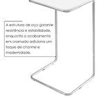 Mesa Lateral Ultraflex 40cm X 33cm X 68cm Branco/cinza