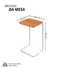 Mesa Lateral Ultraflex 40cm X 68cm X 33cm Cinamomo
