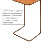Mesa Lateral Ultraflex - Lf 5011 68x40x33 Cm Cinamomo/café