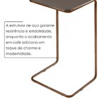 Mesa Lateral Ultraflex - Lf 5011 68x40x33 Cm Concreto/café
