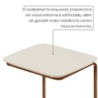 Mesa Lateral Ultraflex - Lf 5011 68x40x33 Cm Off White/café