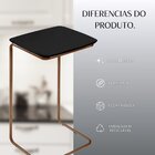 Mesa Lateral Ultraflex - Lf 5011 68x40x33 Cm Preto/café
