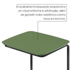 Mesa Lateral Ultraflex - Lf 5011 68x40x33 Cm Verde Lazza/preto