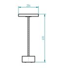 Mesa Lateral Valentin Alta Preto