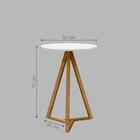 Mesa Lateral Vallentines Branco Nature