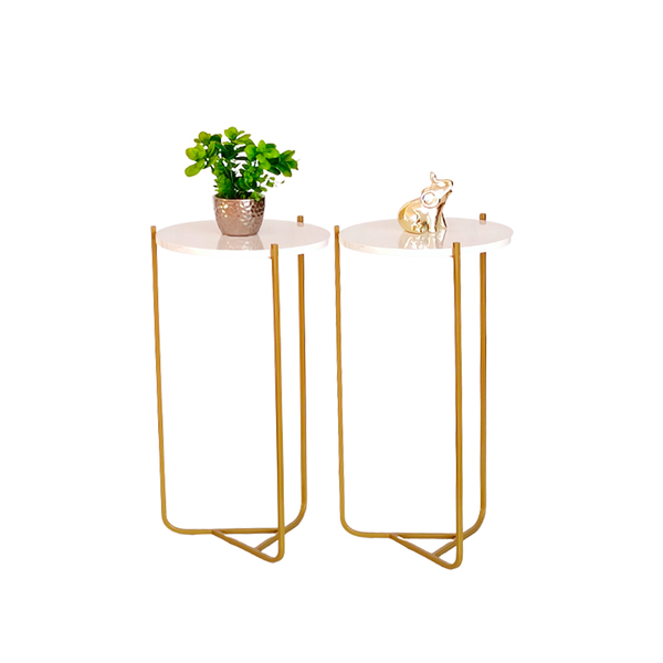 Mesa Lateral Veneza Dourada 65cm (6011b/b/d)