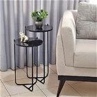 Mesa Lateral Veneza Preta 300 X 650mm (6020p/p/p) - Preto