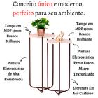 Mesa Lateral Veneza Preta 65cm (6031b/b/p)