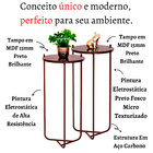 Mesa Lateral Veneza Preta 65cm (6033p/p/p)