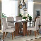 Mesa Latina Chanfrada C/ 4 Cadeiras Áurea - Dj Móveis - Terra