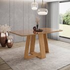 Mesa Lins Para 6 Lugares Tampo De 160cm Canto Arredondado Com