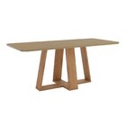 Mesa Lins Para 6 Lugares Tampo De 200cm Canto Arredondado Com