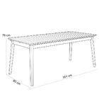 Mesa Loren 160 Cm Com 6 Cadeiras Área Externa Cozinha Corda N