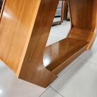 Mesa Lottus 220x110 Mdf/vidro Bom Pastor