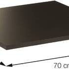 Mesa Luisiana 70 Cm Tampo Branco Quadrado Base Ferro Pintado