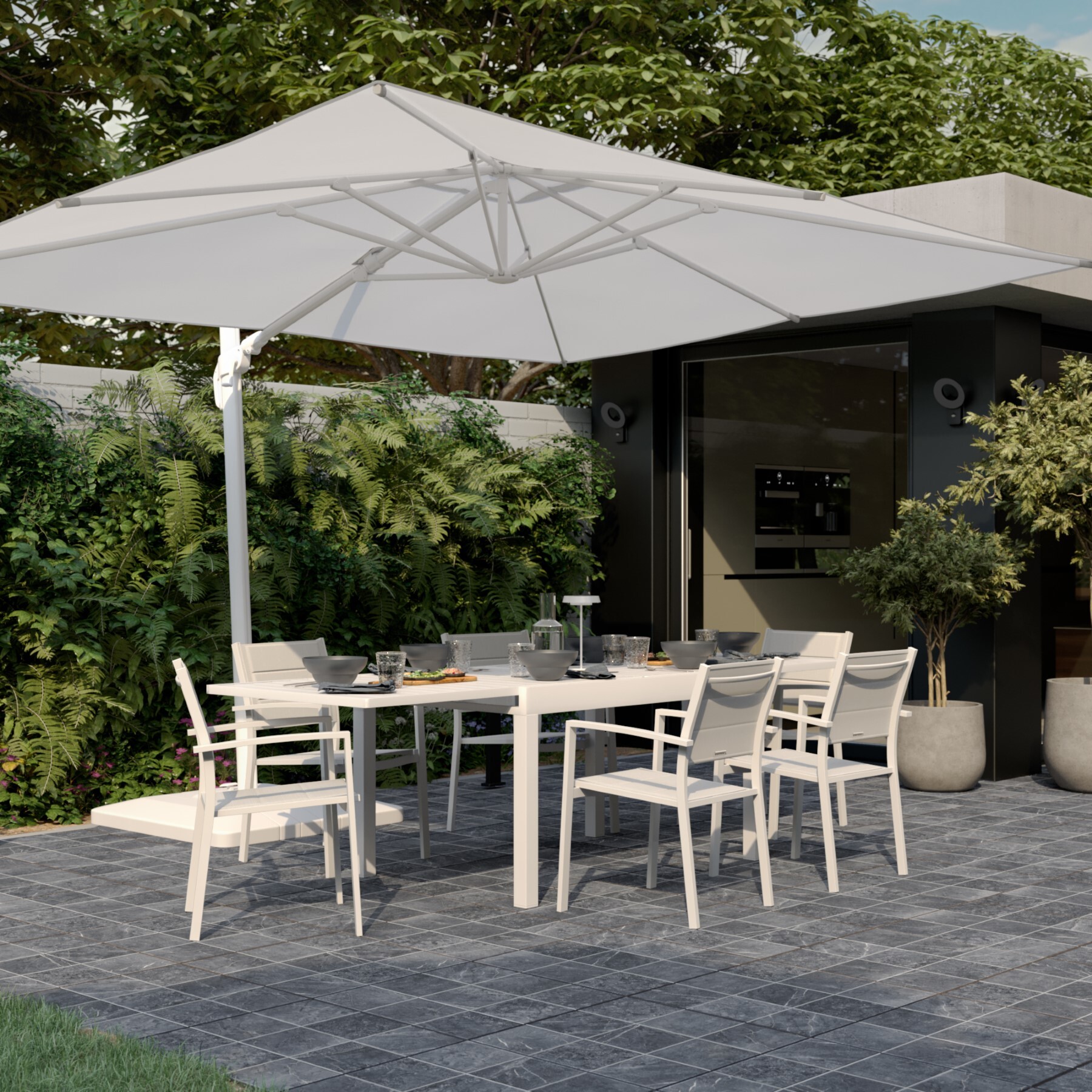 Mesa Extensível para Jardim 6 a 10 Lugares Lyra II Naterial