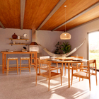 Mesa Madeira 100x70x178,5cm Marrom Mesa Naterial