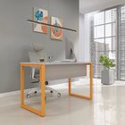 Mesa Madeira 1340cm X 600cm M134/60p25tub Cinza/laranja Picas