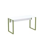 Mesa Madeira 1500x600mm M150/60p25tub Branco/verde Miró