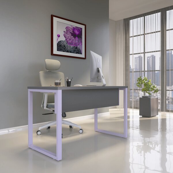 Mesa Madeira 1500x600mm M150/60p25tub Grafito/lilas