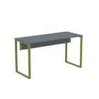 Mesa Madeira 1500x600mm M150/60p25tub Grafito/verde Miró