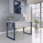 Mesa Madeira 1500x700mm M150/70p25tub Branco/azul Delrei
