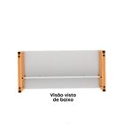 Mesa Madeira 1500x700mm M150/70p25tub Branco/laranja Picasso