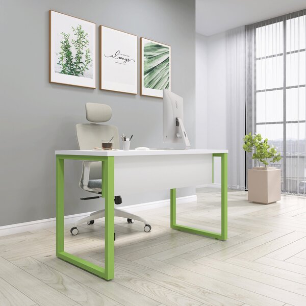 Mesa Madeira 1500x700mm M150/70p25tub Branco/verde Miró