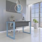 Mesa Madeira 1500x700mm M150/70p25tub Grafito/azul Dali