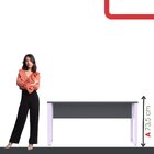 Mesa Madeira 1500x700mm M150/70p25tub Grafito/lilas